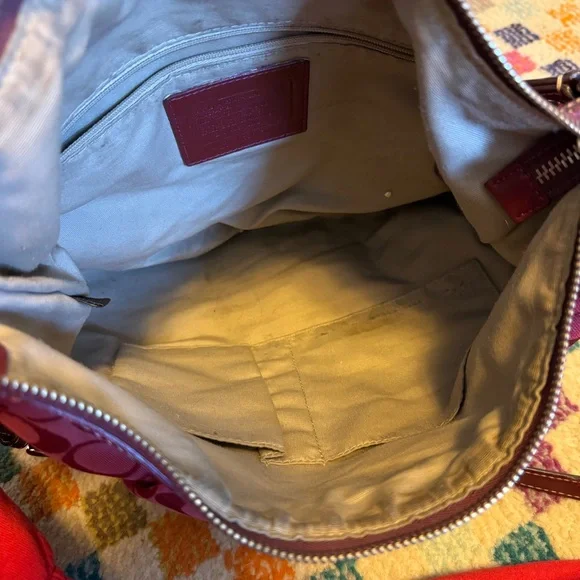 Coach Burgundy Shoulder Bag - Picture 8 of 8